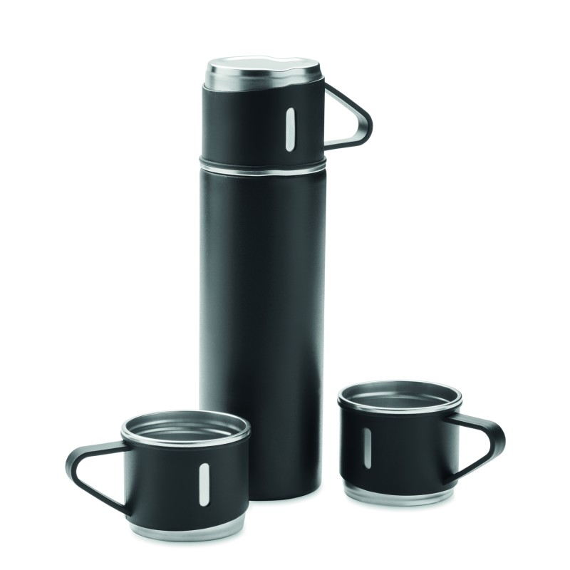 Set de termo de acero con 2 tazas Sharm 420 ml