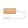 Hub USB de 3 puertos de bambú Hubbam