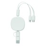 Cable de carga retráctil con bambú Togobam