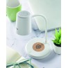 Lámpara con cargador inalámbrico y altavoz Spot
