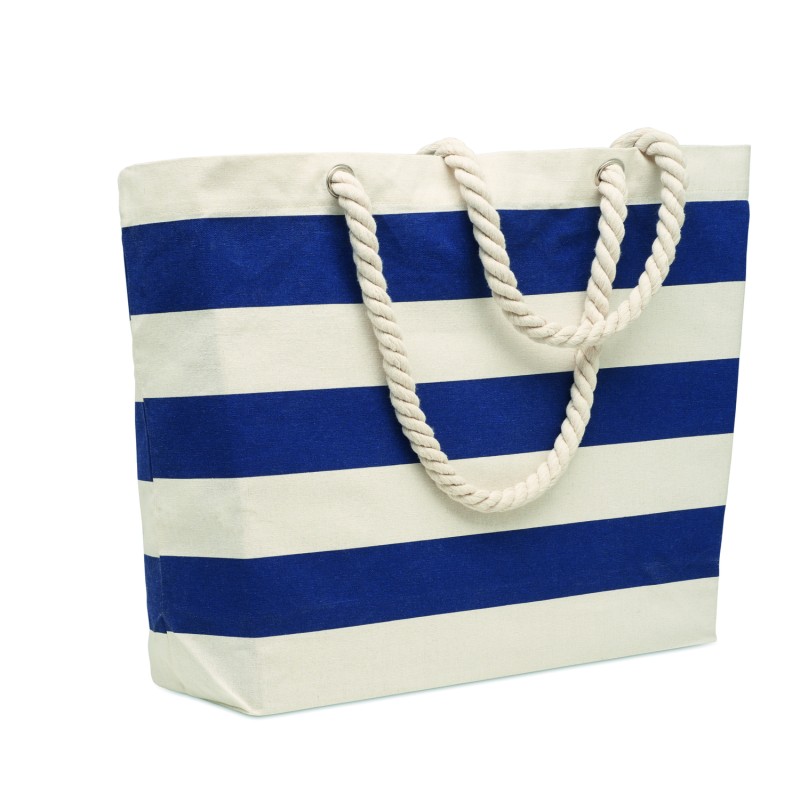 Bolsa de playa de algodón a rayas Heaven Stripe