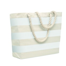 Bolsa de playa de algodón a rayas Heaven Stripe