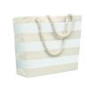 Bolsa de playa de algodón a rayas Heaven Stripe