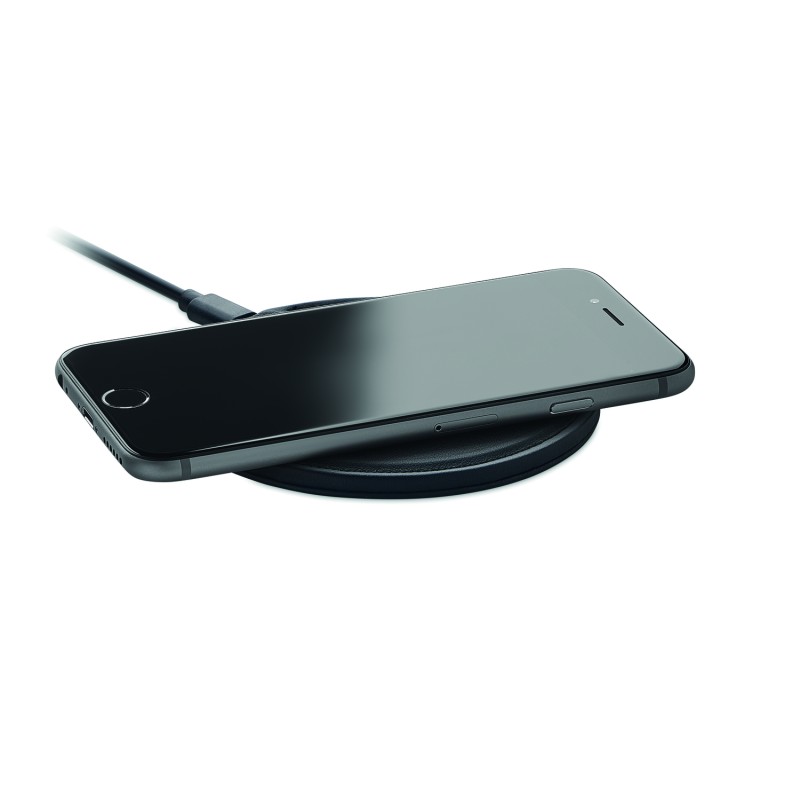 Cargador inalámbrico de PU reciclado Alfa 15 W