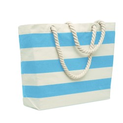 Bolsa de playa de algodón a rayas Heaven Stripe