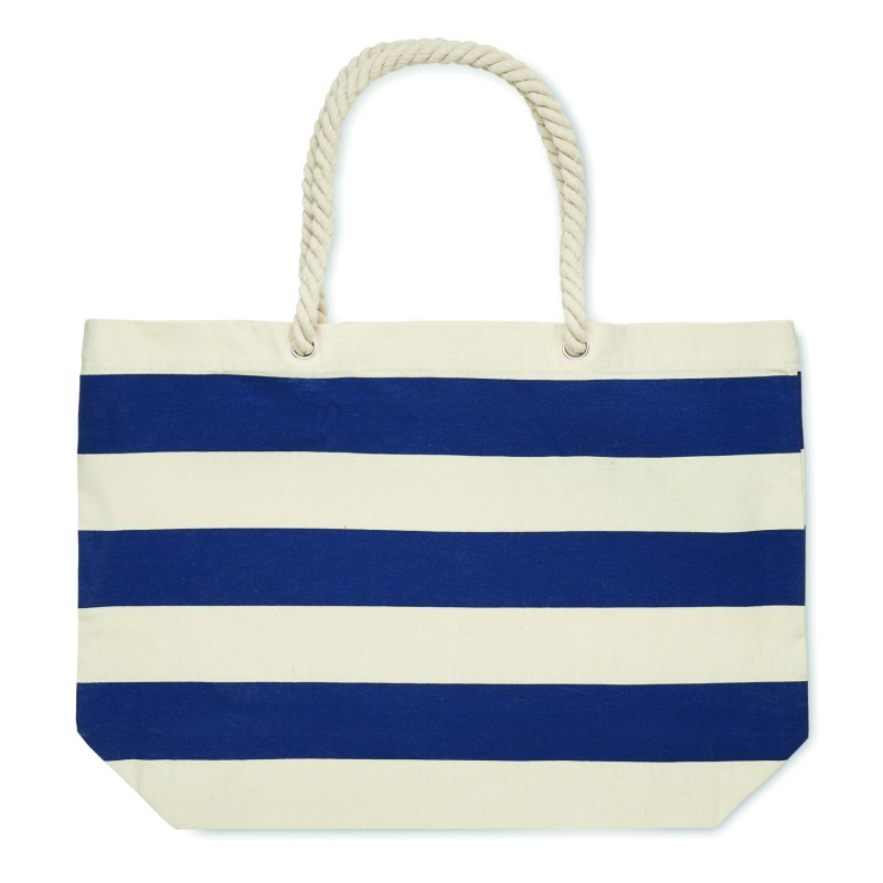 Bolsa de playa de algodón a rayas Heaven Stripe