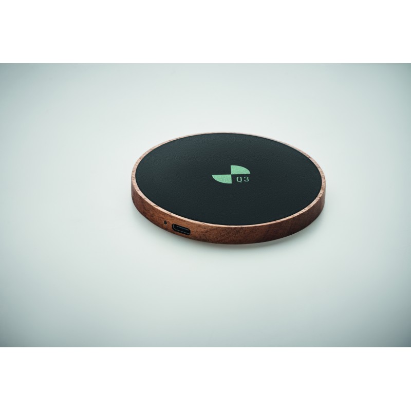 Cargador inalámbrico de madera de acacia Acawai 15 W