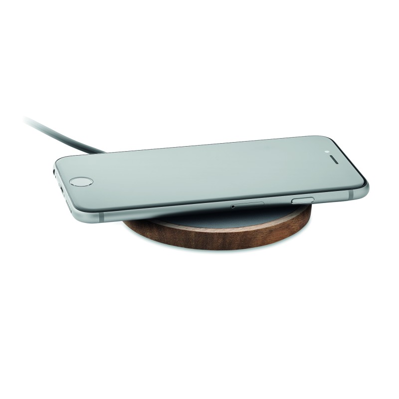 Cargador inalámbrico de madera de acacia Acawai 15 W