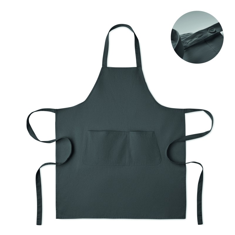 Delantal con peto de algodón orgánico Gamma