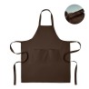 Delantal con peto de algodón orgánico Gamma