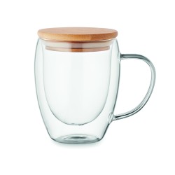 Taza de vidrio de doble...