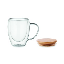 Taza de vidrio de doble pared Tiral 250 ml