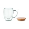 Taza de vidrio de doble pared Tiral 250 ml