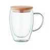 Taza de vidrio de doble pared Tirol 350 ml