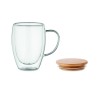 Taza de vidrio de doble pared Tirol 350 ml
