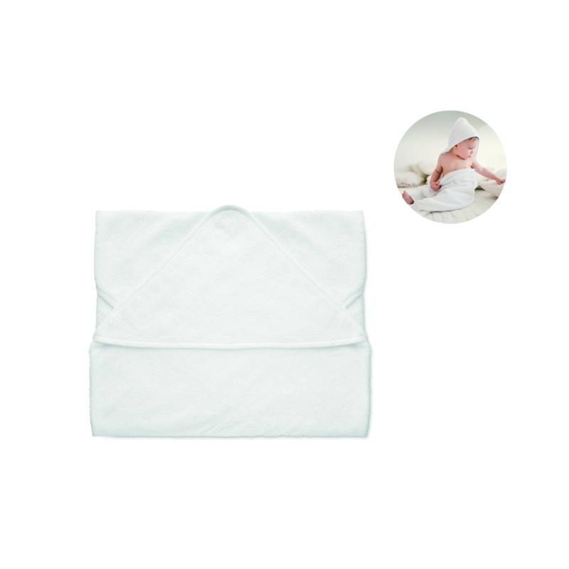Toalla con capucha para bebé Hugme