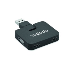 Hub USB de 4 puertos Square-C