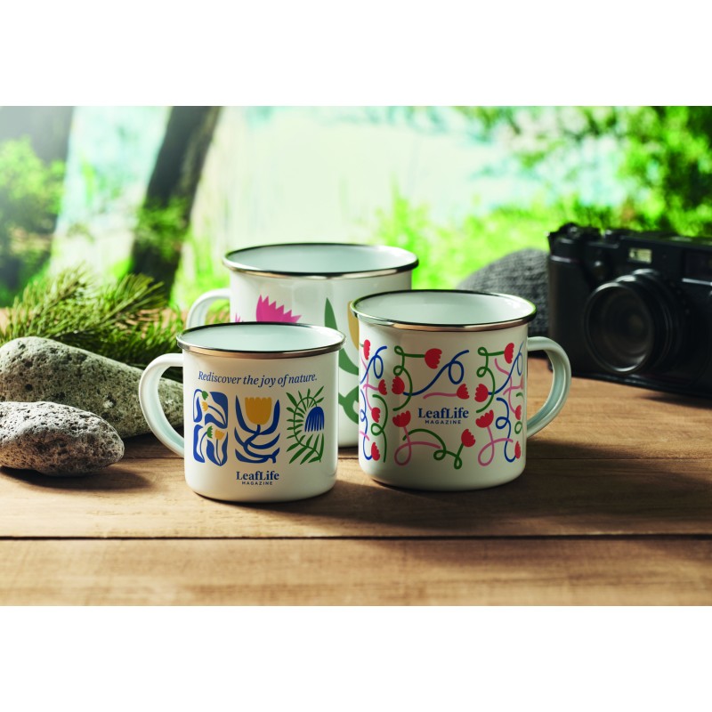 Taza esmaltada para sublimación Plateado S 200 ml