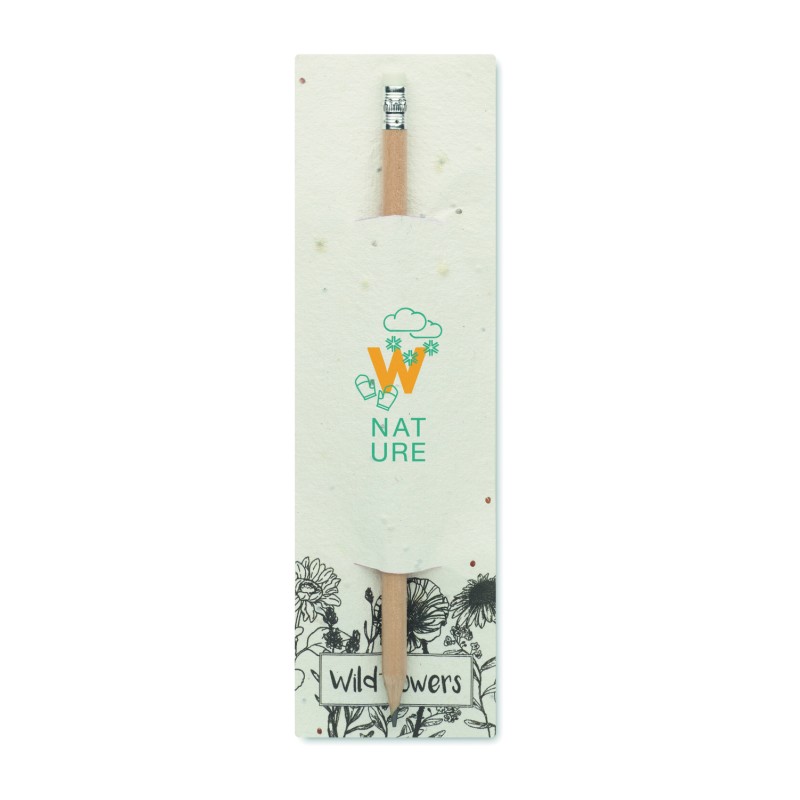 Lápiz de madera con envase de semillas Penseed