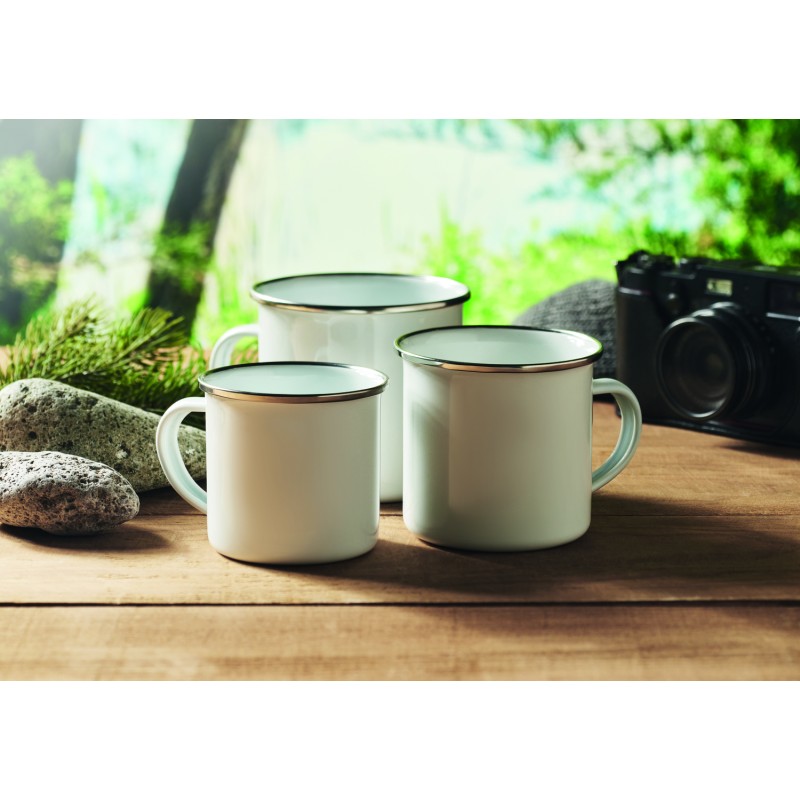 Taza esmaltada para sublimación Plateado S 200 ml