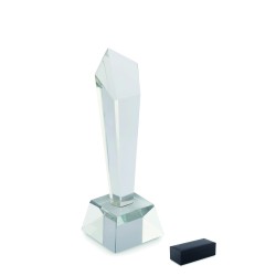 Trofeo de cristal con caja...