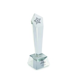 Trofeo de cristal con caja Diaward