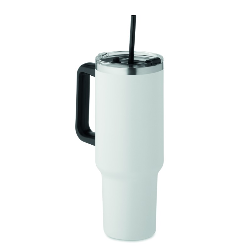 Vaso térmico de doble pared con pajita Suma 1200 ml