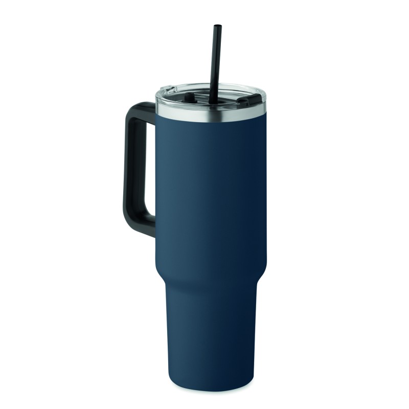 Vaso térmico de doble pared con pajita Suma 1200 ml