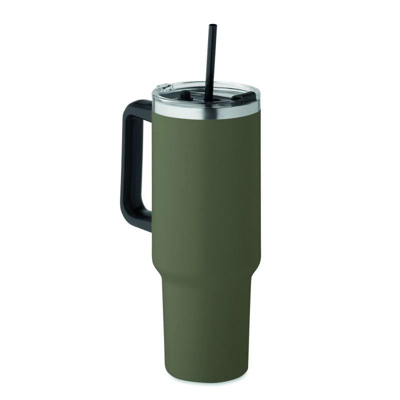 Vaso térmico de doble pared con pajita Suma 1200 ml