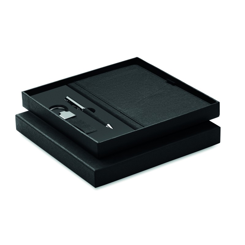Set de regalo libreta, bolígrafo y llavero Scribi 4