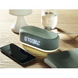 Altavoz con cargador inalámbrico y estación meteorológica Tuono