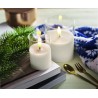 Vela LED de cera con soporte de cristal Xandle+