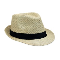 Sombrero de paja de papel Boowie
