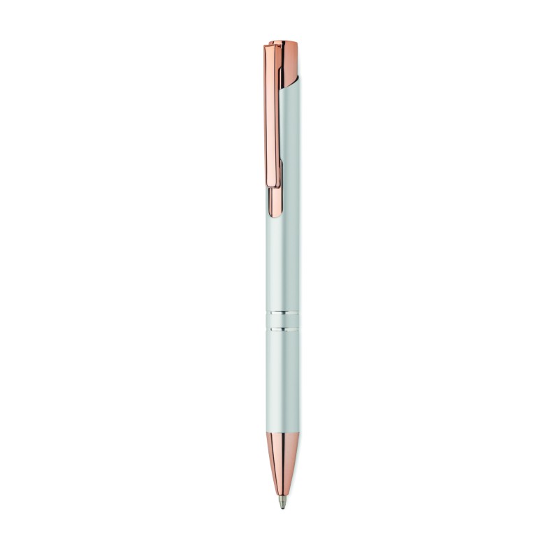 Bolígrafo de aluminio reciclado con pulsador Bern Rose