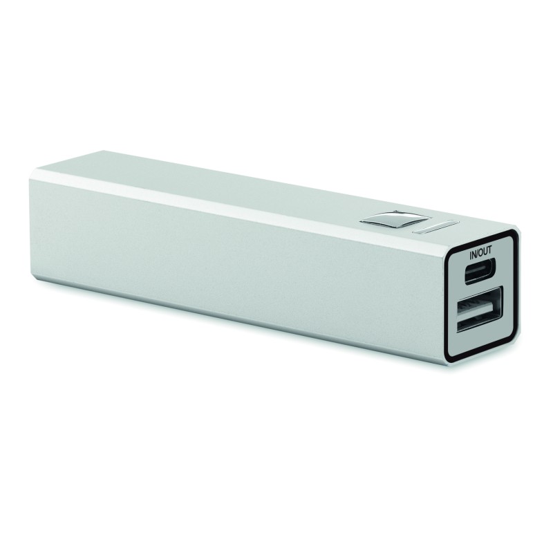 Powerbank de aluminio reciclado Poweraluc 2600 mAh