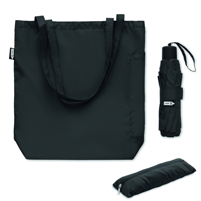 Paraguas plegable RPET con bolsa Seattle 21"