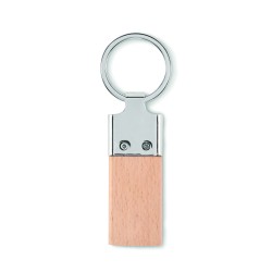 Llavero de madera de caucho Llaving