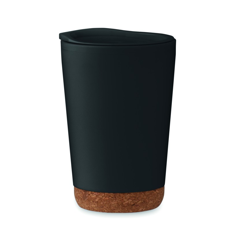 Vaso de doble pared con base de corcho Co 300 ml