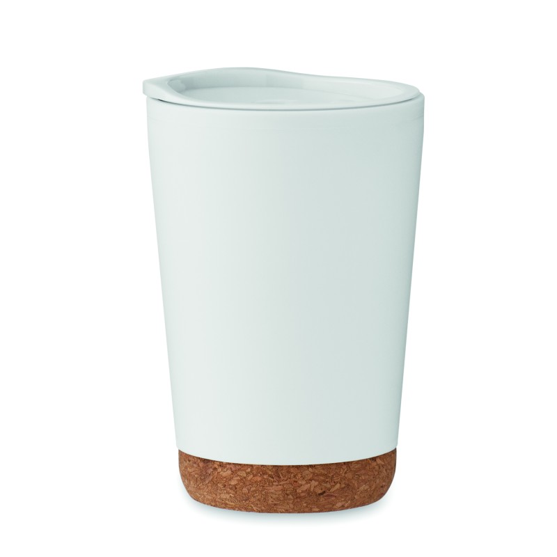 Vaso de doble pared con base de corcho Co 300 ml