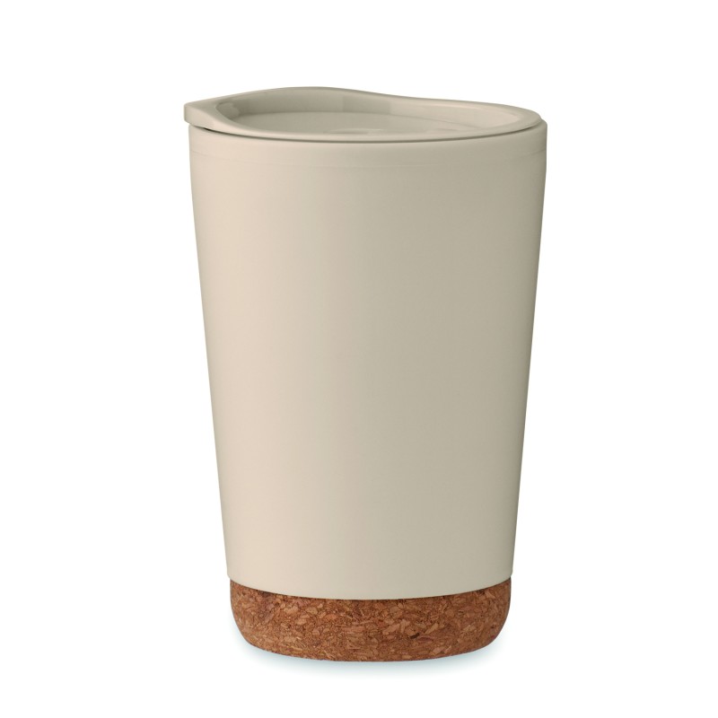 Vaso de doble pared con base de corcho Co 300 ml