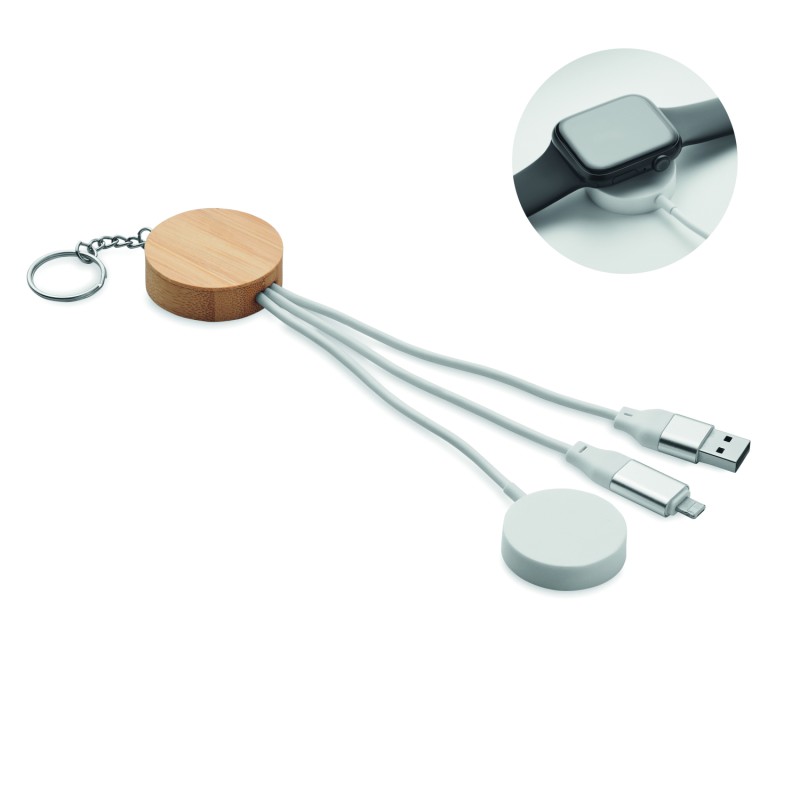 Llavero con cable de carga 4 en 1 Bule