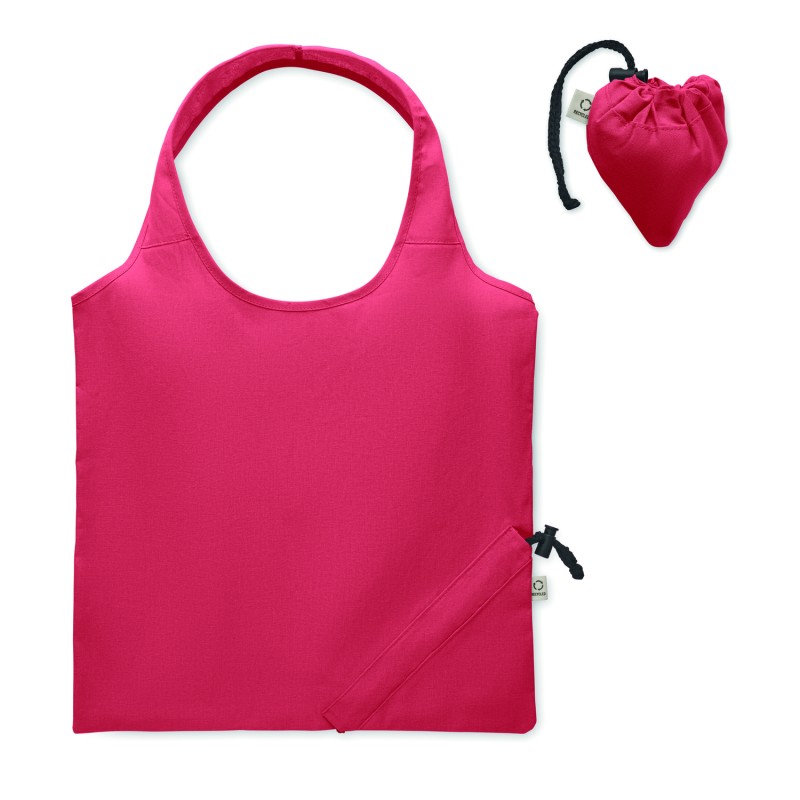 Bolsa plegable de algodón reciclado de color Carrie Colour