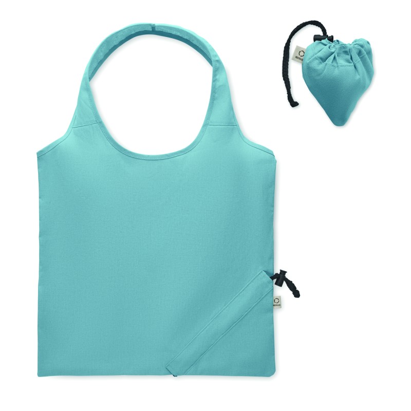 Bolsa plegable de algodón reciclado de color Carrie Colour