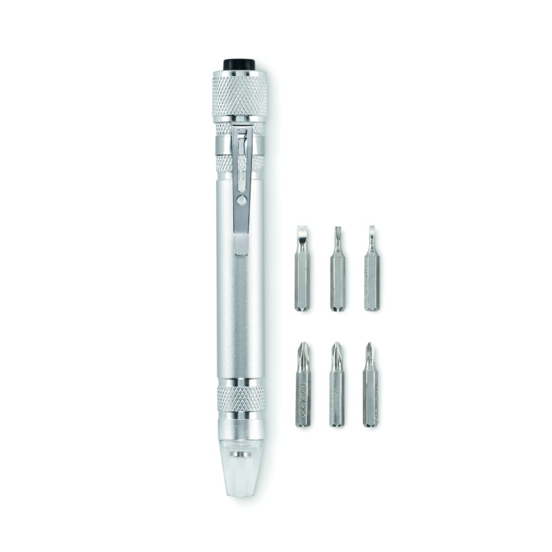 Multiherramienta bolígrafo con linterna Tubular