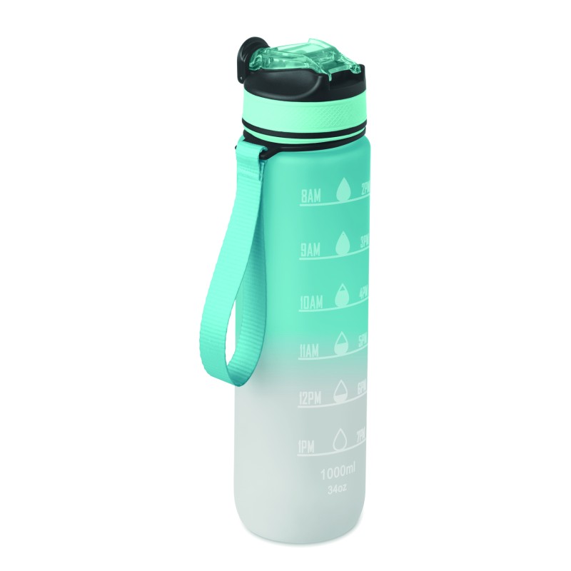 Botella deportiva RPET con pajita Activate 1 L