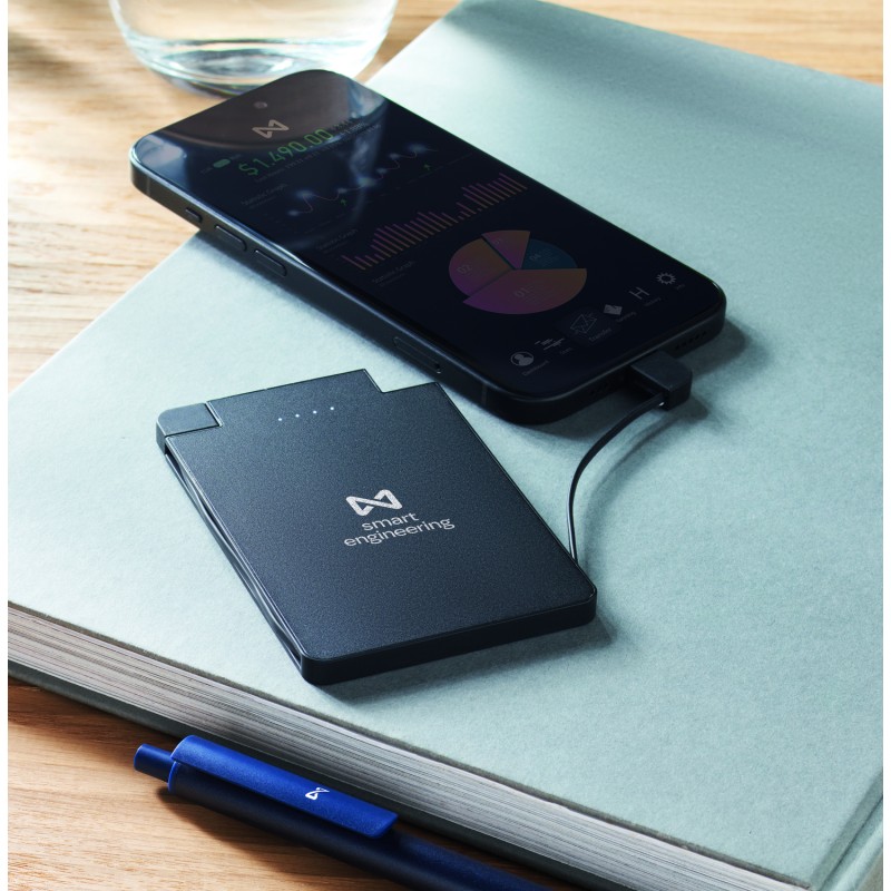 Powerbank magnético con cables integrados Slimpo 2500 mAh