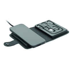 Set de cables 4 en 1 con cargador inalámbrico Cawatt