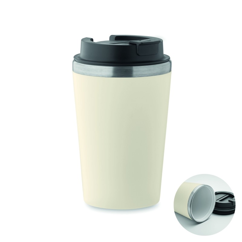 Vaso de doble pared con interior cerámico Blerm 350 ml