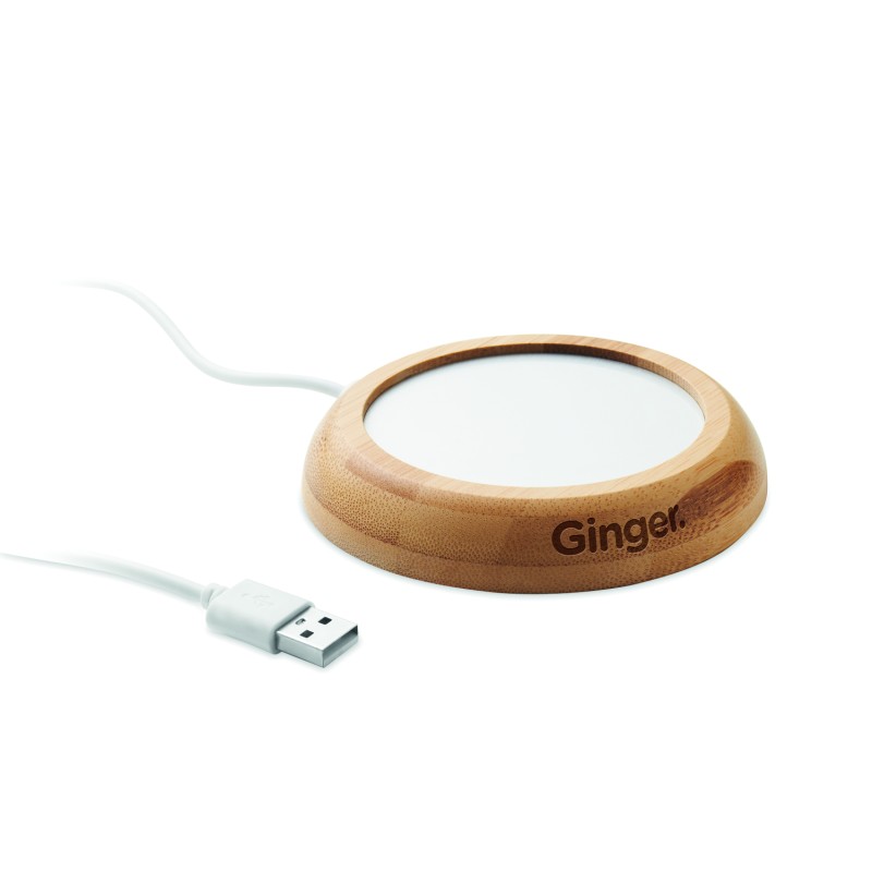 Calentador de tazas USB de bambú Muglet