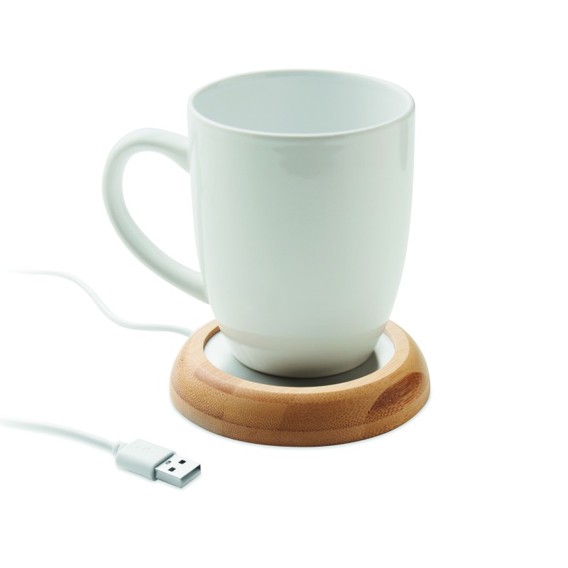 Calentador de tazas USB de bambú Muglet
